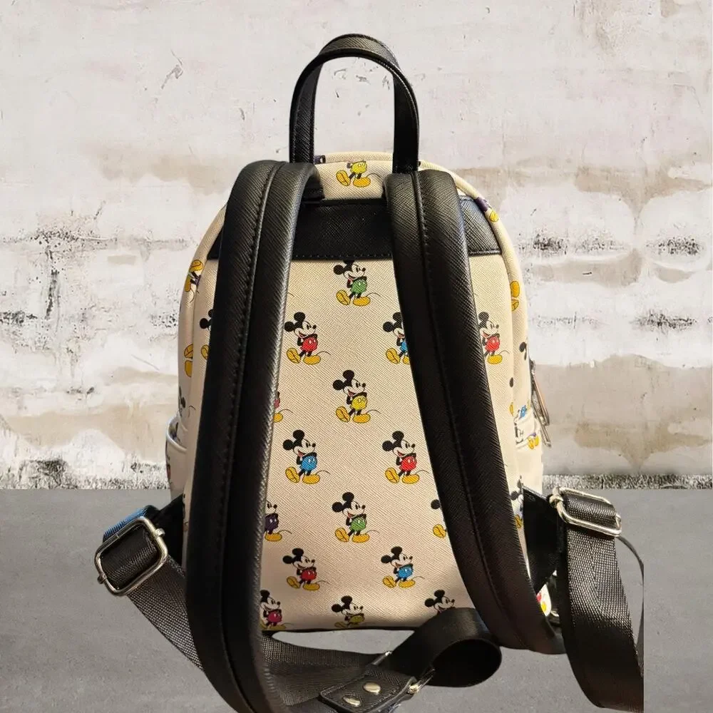 Loungefly Disney Parks Exclusive White Mickey Backpack with Wallet